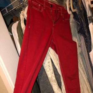 TOP SHOP red jeans